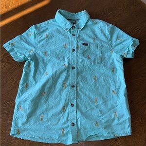 Rip Curl Boys Button Down Hula Girl Shirt, size medium